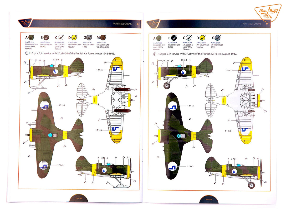 Clear Prop! CP4820 I-16 Type 5 In Finnish Service 1/48 – zdjęcie 16