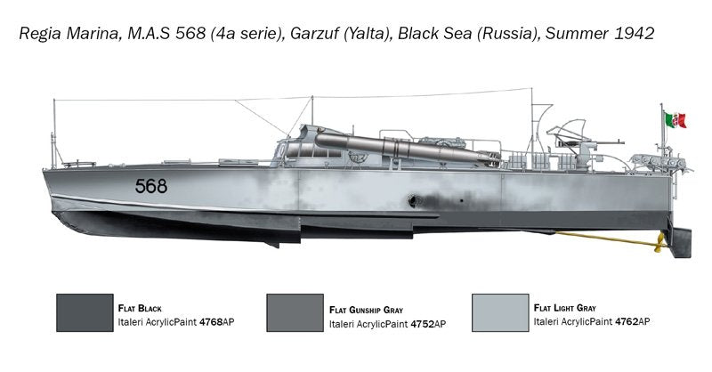 Italeri 5626 MAS 563/568 with crew 1/35 – image 2