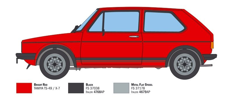 Italeri 3622 VW Golf GTI First Series 1976/78 1/24 – immagine 4