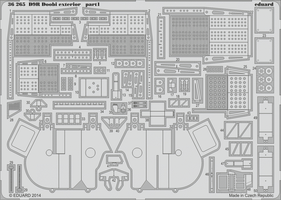 Eduard 36265 Doobi Bulldozer exterior 1/35 Meng – Bild 2
