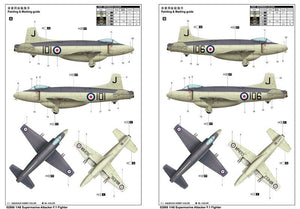 Trumpeter 02866 Supermarine Attacker F.1 Fighter (1/48) – obrázek 3