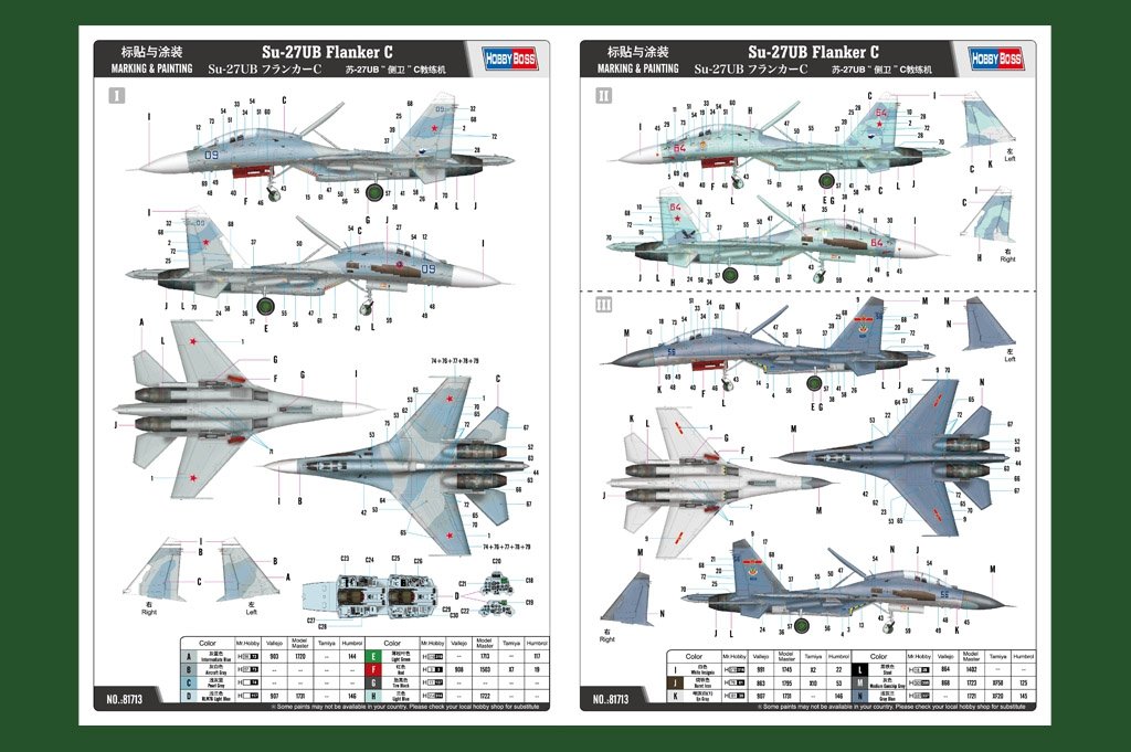 Hobby Boss 81713 Su-27UB Flanker C 1/48 – zdjęcie 2