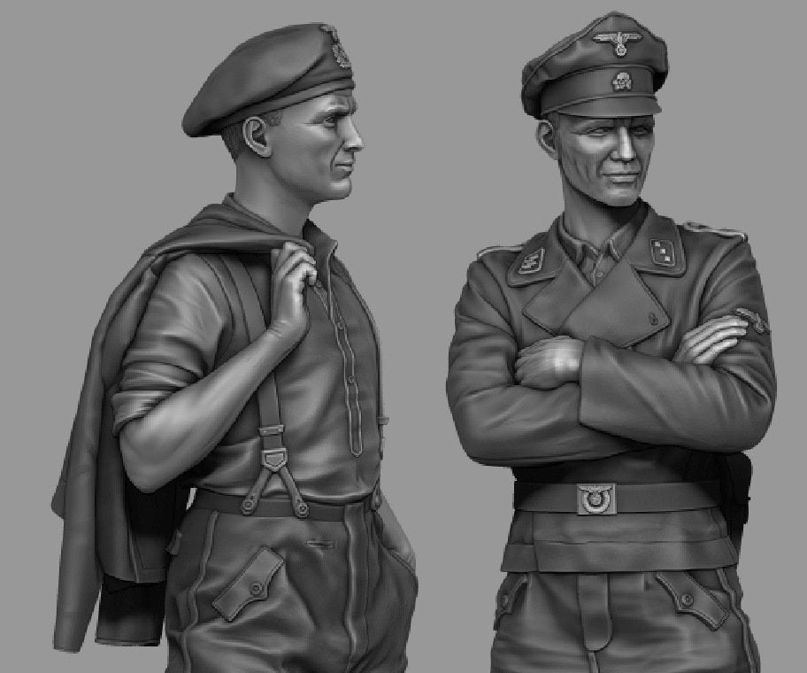 Panzer Art FI35-143 Waffen-SS tank officers set 1/35 – immagine 2
