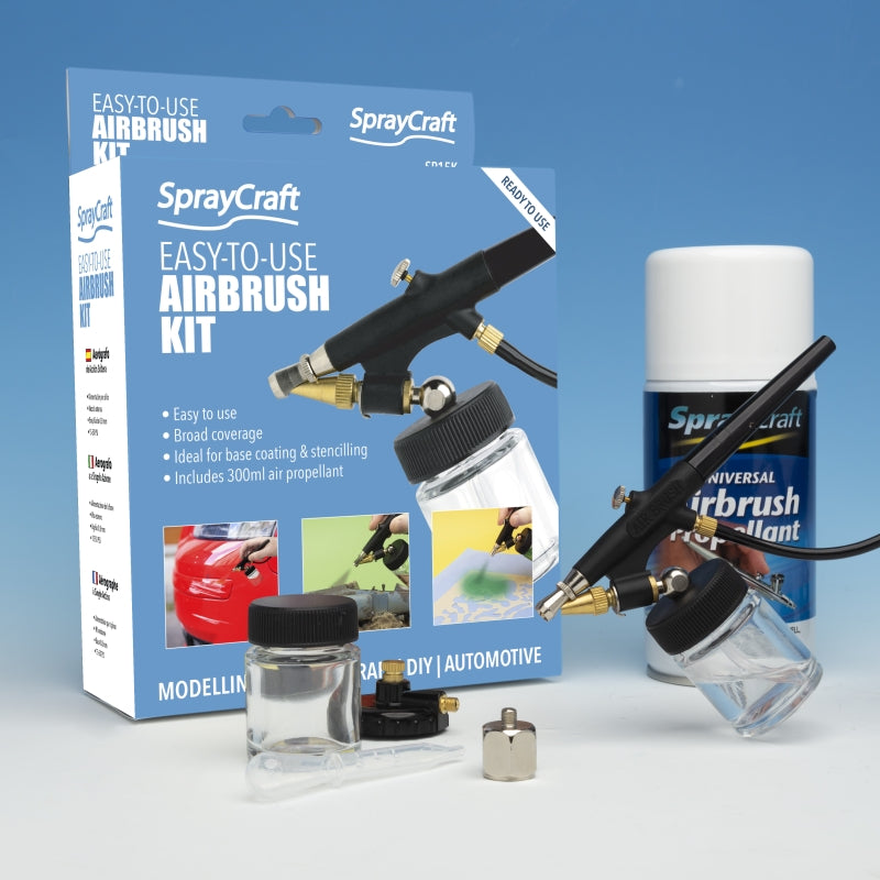 SprayCraft SP15K Easy-To-Use Airbrush Kit 0.8 mm