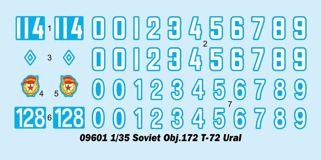Trumpeter 09601 Soviet Obj.172 T-72 Ural 1/35 – zdjęcie 4