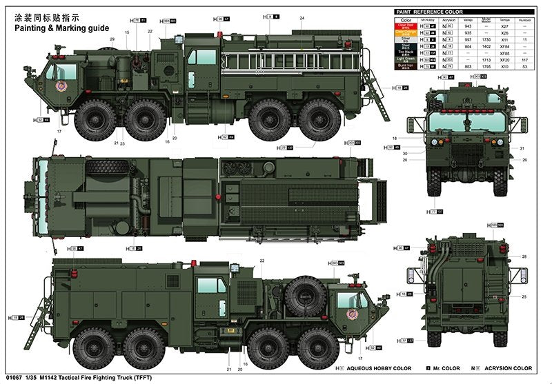 Trumpeter 01067 M1142 HEMTT TFFT (Tactical Fire Fighting Truck) 1/35 – image 3