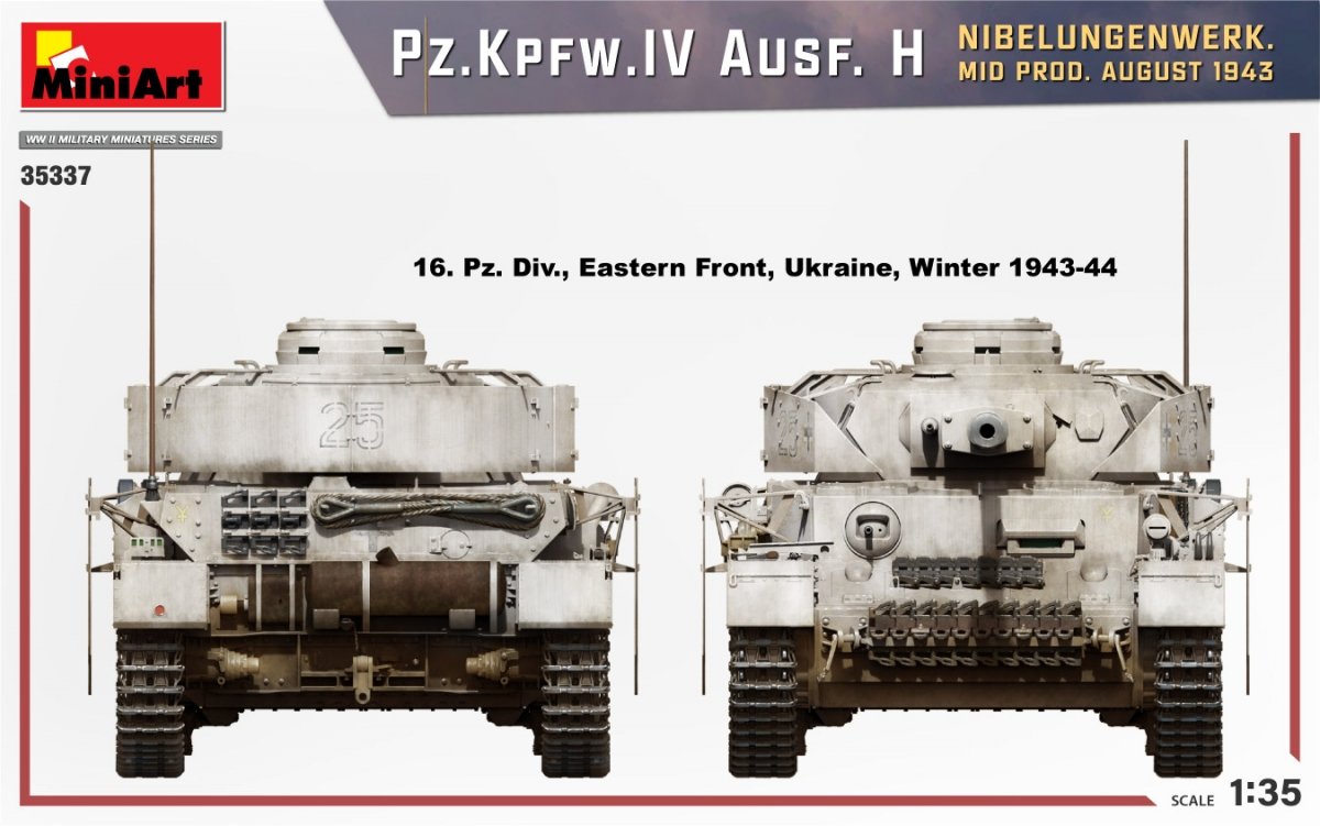 MiniArt 35337 Pz.Kpfw.IV Ausf. H NIBELUNGENWERK. MID PROD. AUGUST 1943 1/35 – image 6