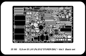 Aber 35180 German tank destroyer 12.8 cm Sf. L/61 (Pz.Sf.V) Sturer Emil - vol.1 - basic set (1/35) – Bild 4