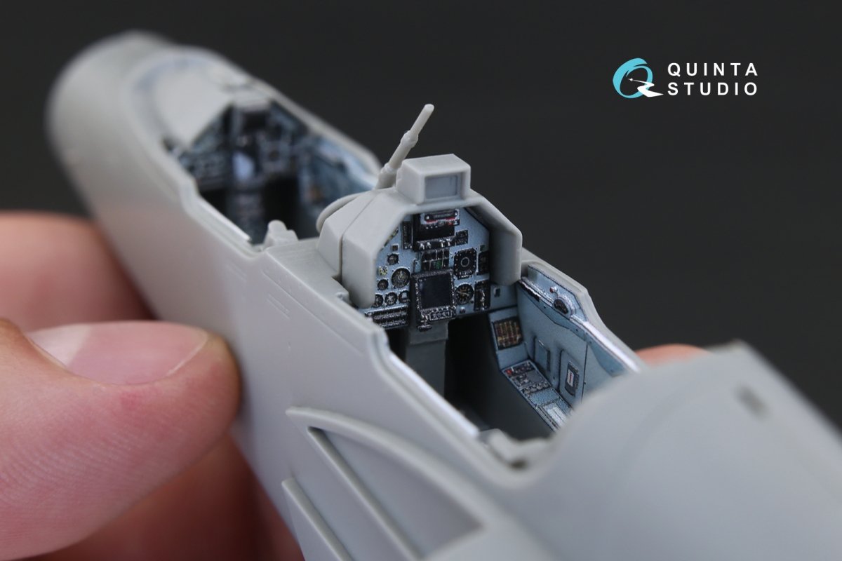 Quinta Studio QD48115 Mirage 2000B 3D-Printed &amp;amp; colored Interior on decal paper (for Kinetic kit) 1/48 – image 7
