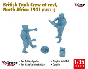 Mirage Hobby 350013 British Tank Crew at Rest, North Africa 1941 (Part I) 1/35 – obrázek 5