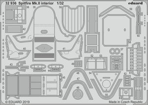 Eduard 32936 Spitfire Mk. II interior REVELL 1/32 – Bild 2