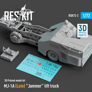 RESKIT RSK72-0002 MJ-1A (Late) "Jammer" lift truck (3D Printed model kit) 1/72