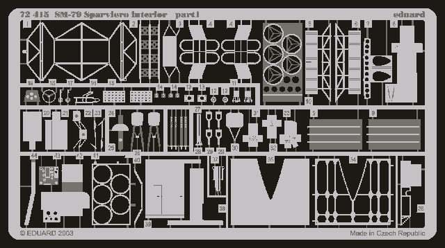 Eduard BIG7207 SM 79 SPARVIERO 1/72 ITALERI – Bild 2