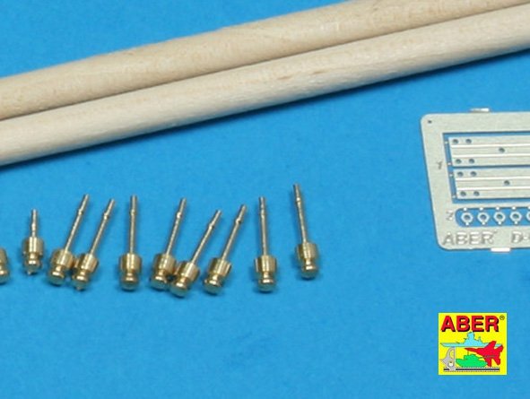 Aber 35D08 Telegraph - pillar set for 2 cross bars with 4 insulators each 1/35 – Bild 3