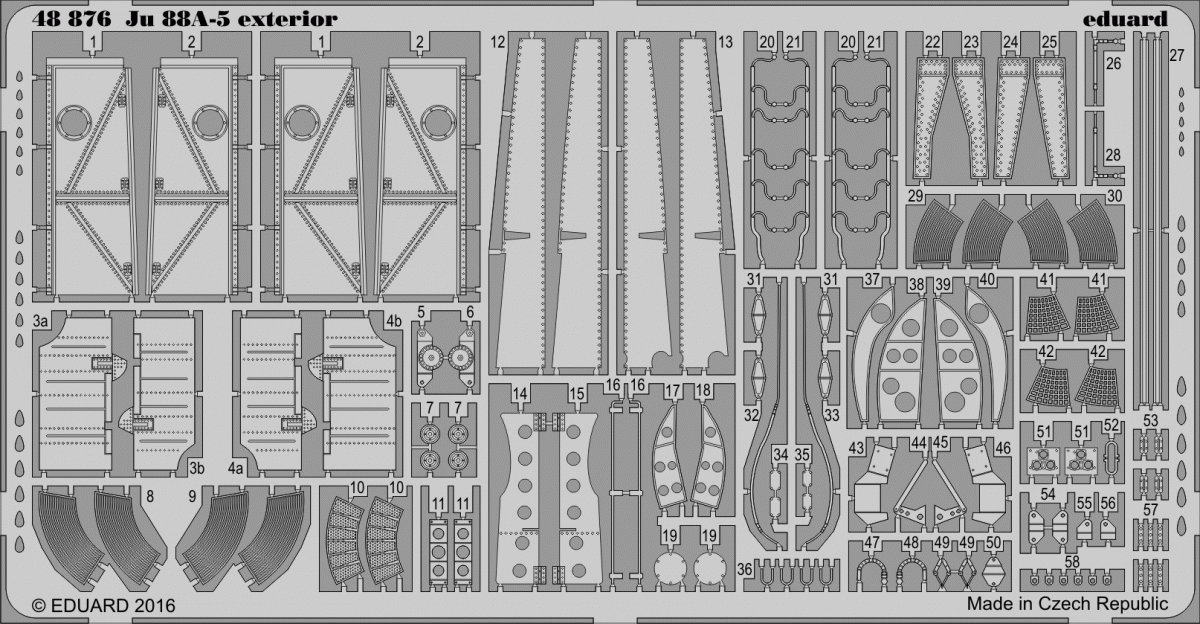 Eduard 48876 Ju 88A-5 extérieur 1/48 ICM