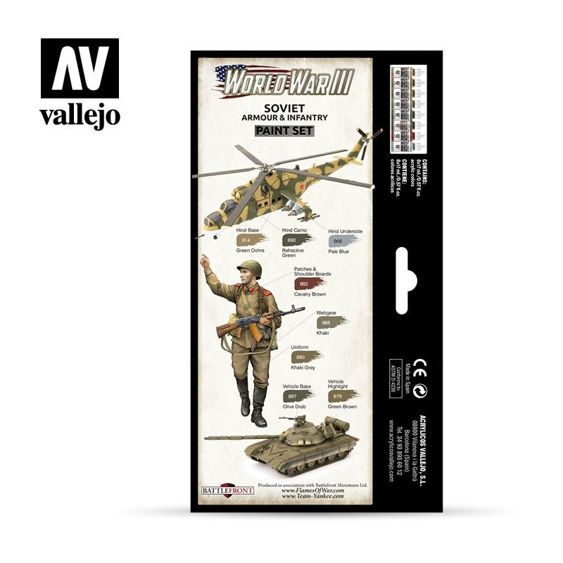 Vallejo 70221 WWIII Soviet Armor &amp;amp; Infantry 8x17ml – image 2