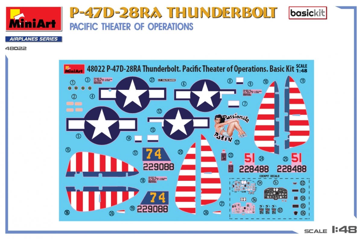 MiniArt 48022 P-47D-28RA THUNDERBOLT. PACIFIC THEATER OF OPERATIONS. BASIC KIT 1/48 – image 6