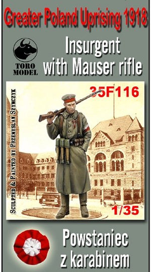 ToRo Modèle 35F116 Insurrection de Grande-Pologne 1918 - Insurgé armé d&amp;#39;un fusil / Insurrection de Grande-Pologne 1918 Insurgé armé d&amp;#39;un fusil Mauser 1/35