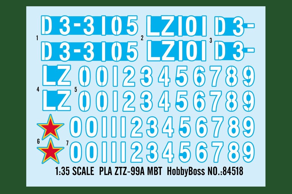 Hobby Boss 84518 PLA ZTZ-99A MBT 1/35 – image 3