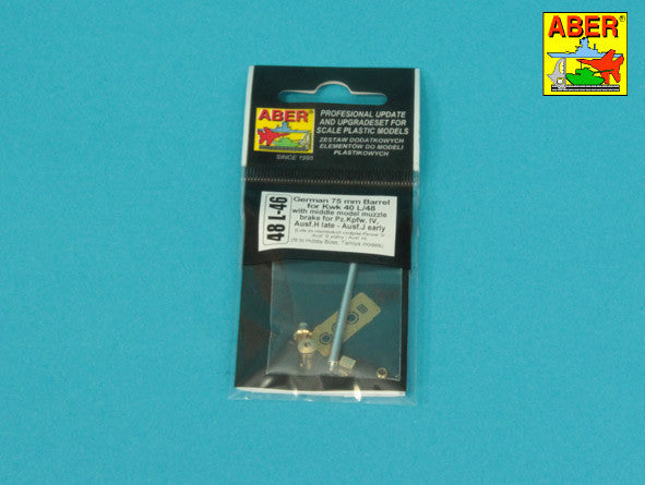 Aber 48L-46 German 75 mm Barrel for KwK 40 L/48 1/48