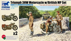 Bronco CB35035 Triumph 3HW Moto avec figurine MP (1/35)