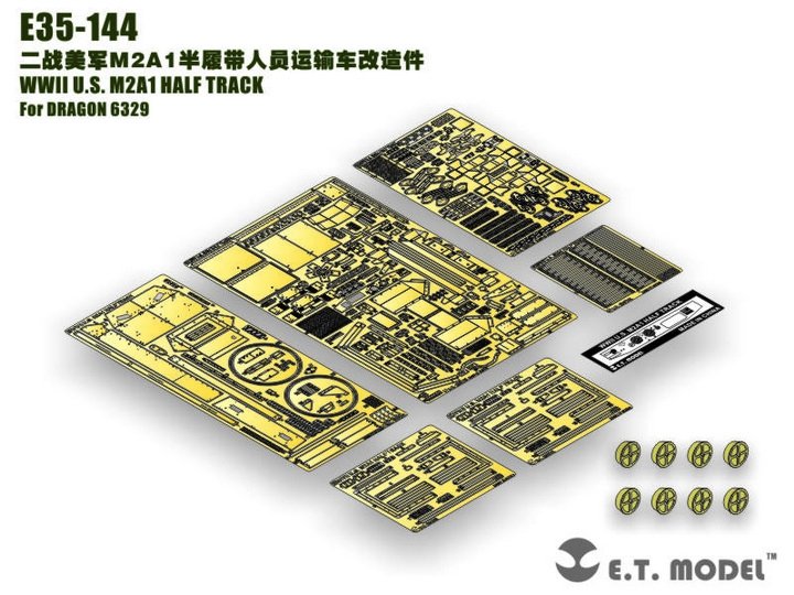 ET Model E35-144 WWII US M2A1 Half-Track (For DRAGON 6329) (1/35)