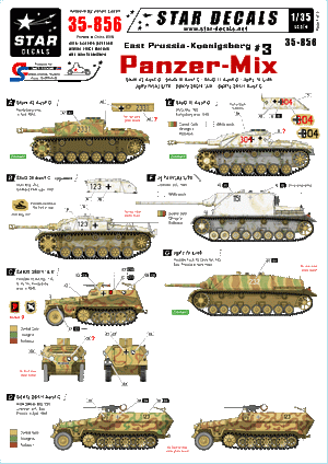 Star Decals 35-856 East Prussia/Koenigsberg 3 1/35