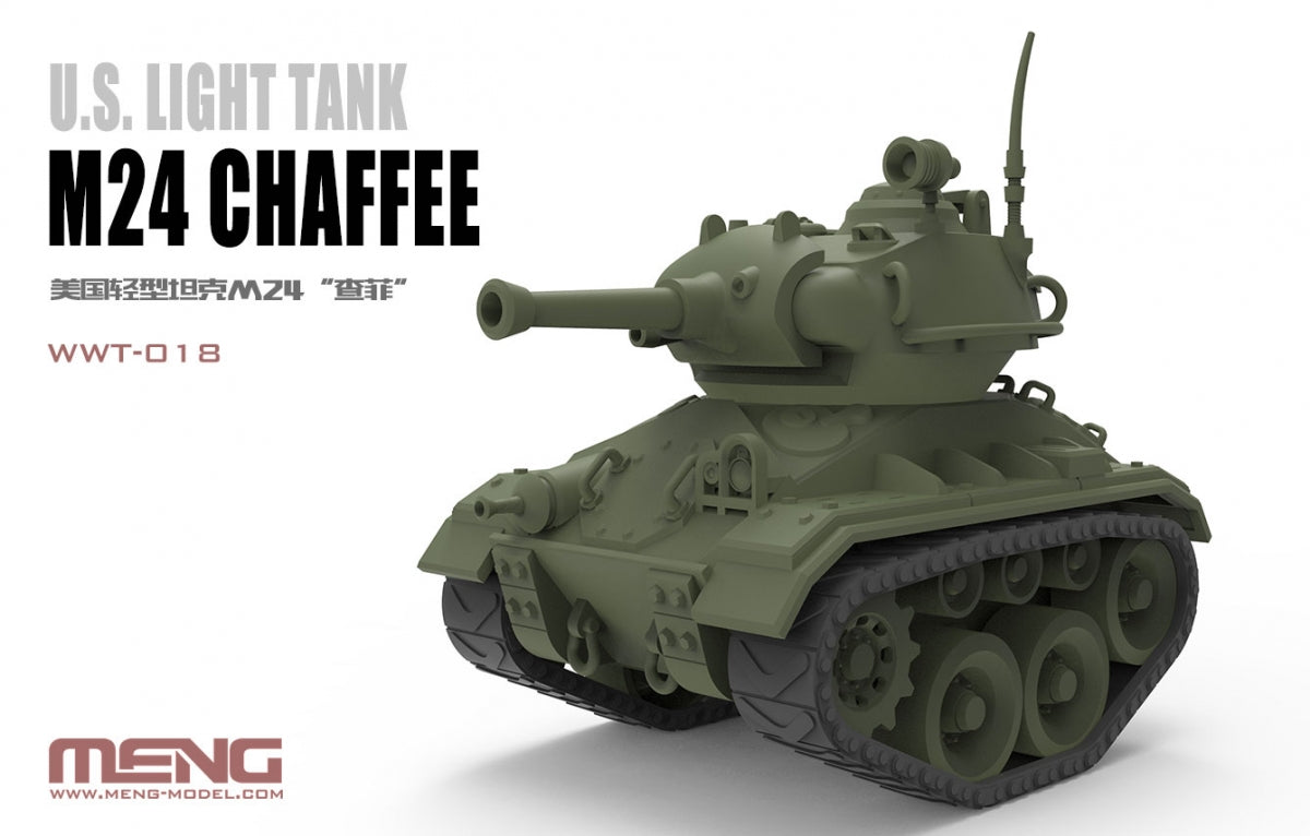 Meng Model WWT-018 M24 Chaffee US Light Tank – obrázek 3