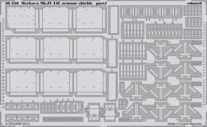 Eduard 36258 Merkava Mk. IV LIC armor shields 1/35 Academy – immagine 2