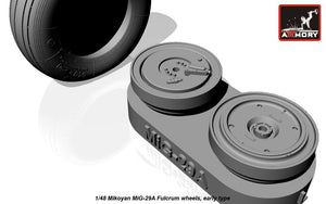 Armory Models AW48022 Mikoyan MiG-29A/B/UB Fulcrum wheels, early 1/48 – image 3