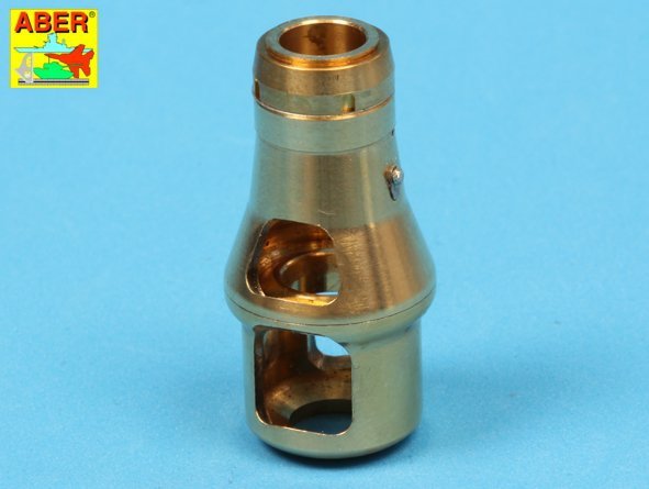 Aber 16L-09 Late muzzle brake for the barrel used on the late version of the Tiger I, King Tiger tank (Henschel turret) / Late muzzle brake used on German 8.8cm barrel Tiger I- late and Tiger II (Henschel turret) 1/16 – image 11