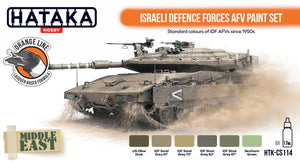 Hataka HTK-CS114 Israeli Defense Forces AFV Paint Set 6x17 ml