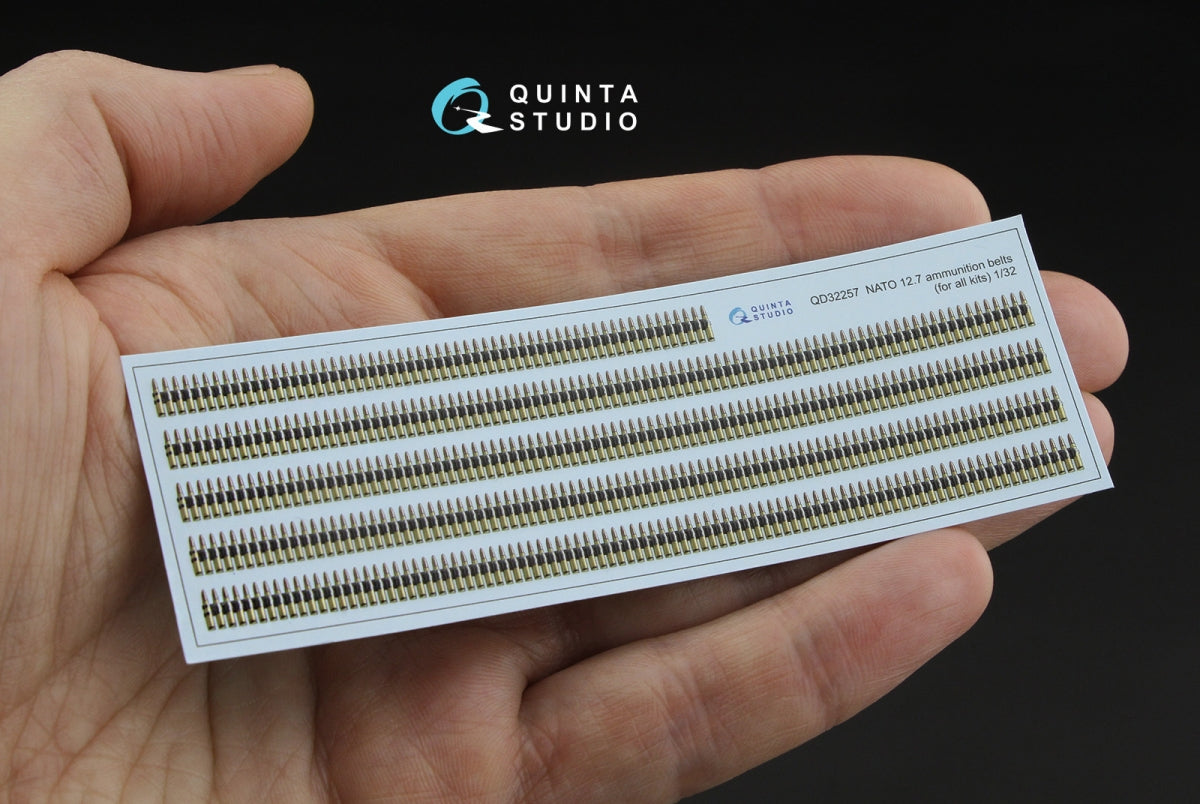 Quinta Studio QD32257 NATO 12.7 ammunition belts (All kits) 1/32 – immagine 6