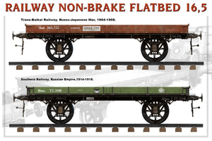 MiniArt 39004 RAILWAY NON-BRAKE FLATBED 16.5 t 1/35 – image 8
