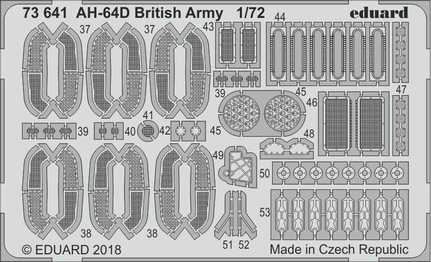 Eduard 73641 AH-64D British Army ACADEMY 1/72 – zdjęcie 2
