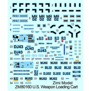Zimi Model 80160 US Weapon Loading Cart 1/48 – image 3