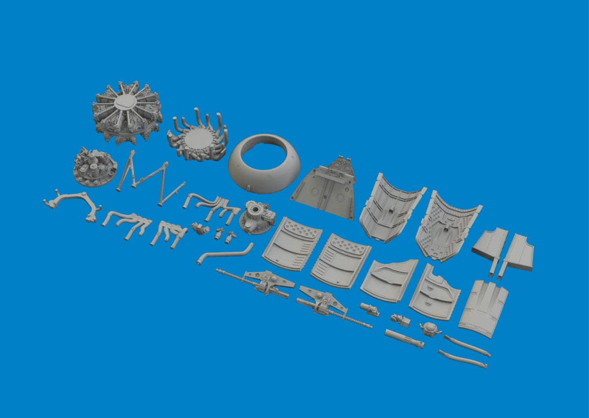 Eduard 6481102 Fw 190A-6 engine &amp;amp; fuselage guns EDUARD 1/48 – image 4