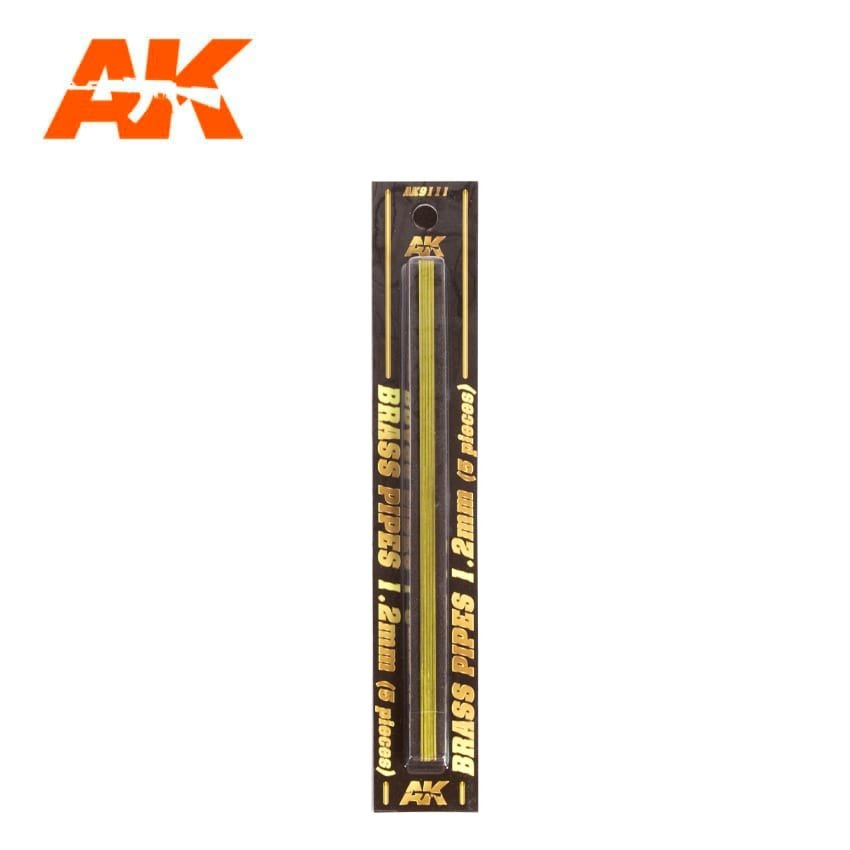 AK Interactive AK9111 BRASS PIPES 1.2MM Ø. 5 UNITS – image 2