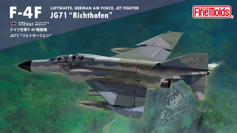 Fine Molds FX06 IJN Luftwaffe, German Air Force, Jet Fighter F-4F JG71 "Richthofen" 1/72
