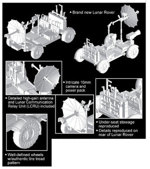 Dragon 11015 Apollo 17 &amp;quot;The Last J-Mission&amp;quot; CSM + LM + Lunar Rover 1/72 – image 6