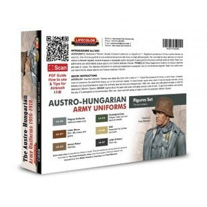 Lifecolor CS59 Acrylic paint set Austro-Hungarian uniforms 6x22ml – image 2