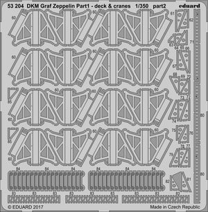 Eduard 53204 DKM Graf Zeppelin pt.1 deck &amp;amp; jeraby TRUMPETER 1/350 – image 2