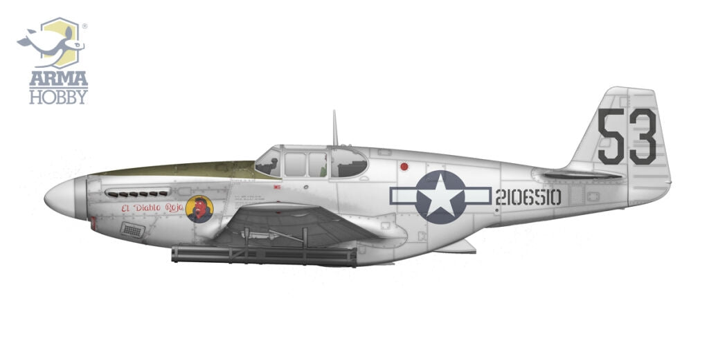 Arma Hobby 70075 P-51B Mustang Chine, Birmanie, Inde 1/72 – image 4