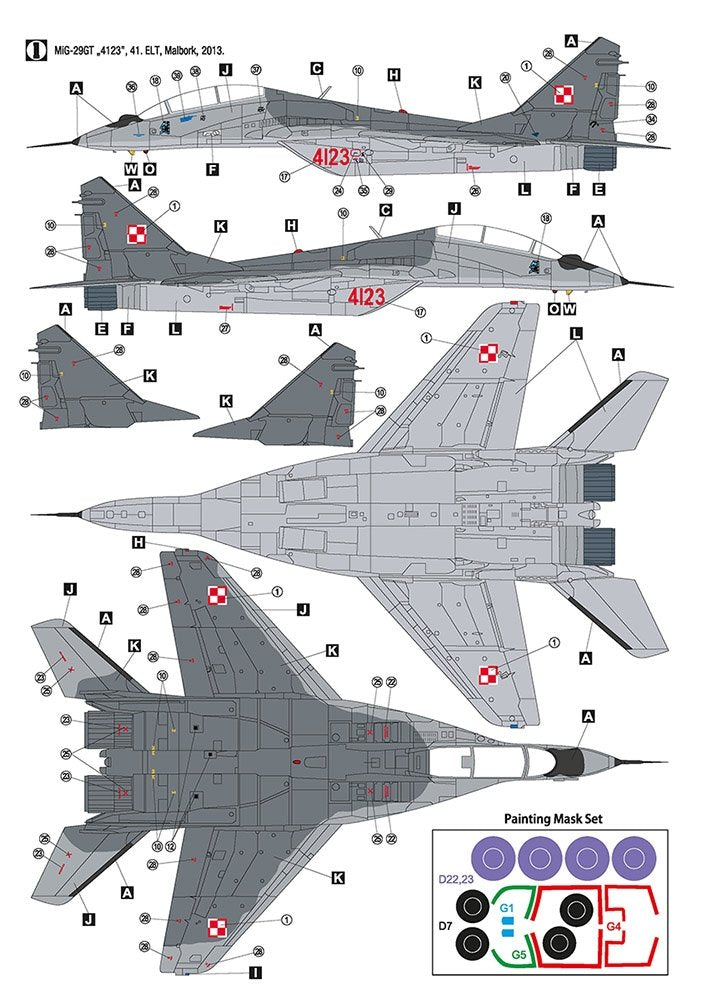 Hobby 2000 48025 MiG-29UB Force aérienne polonaise 1/48 – image 4