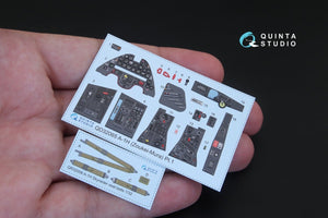 Quinta Studio QD32065 A-1H Skyraider 3D-Printed &amp;amp; colored Interior on decal paper (for ZM SWS kit) 1/32 – immagine 3