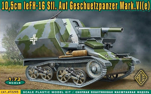 ACE 72293 10.5cm leFH-16 Sfl.Auf Geschuetzpanzer Mark.VI e (1/72)
