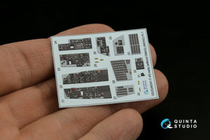 Quinta Studio QD+48341 F-4G early 3D-Printed &amp;amp; colored Interior on decal paper (Meng) (with 3D-printed resin parts) 1/48 – immagine 5