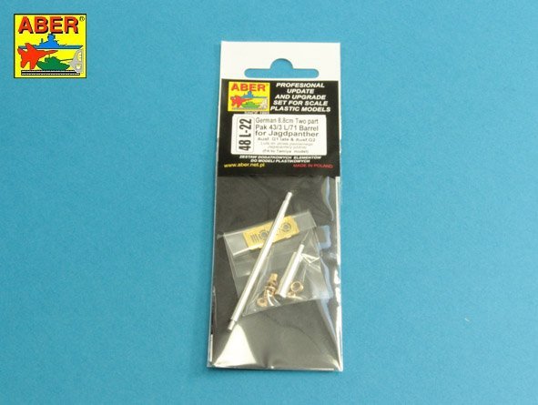 Aber 48L-22 Barrel Pak 43/3 L/71 8.8cm for Jagdpanter 1/48 – obrázek 3