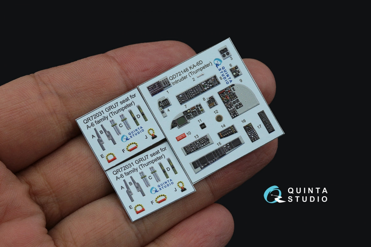 Quinta Studio QD72146 KA-6D Intruder 3D-Printed colored Interior on decal paper (conversion from Trumpeter) 1/72 – image 4