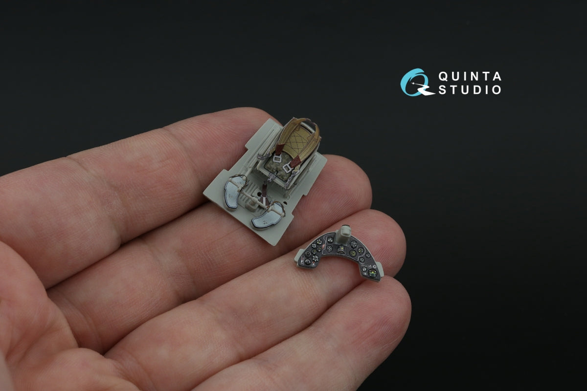 Quinta Studio QD48467 Macchi MC.200 Saetta (Late) 3D-Printed colored Interior on decal paper (Italeri/Tamiya) 1/48 – obrázek 9